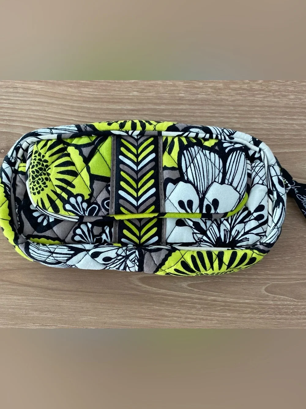 Vera Bradley Citron Cosmetic Bag with Mirror
